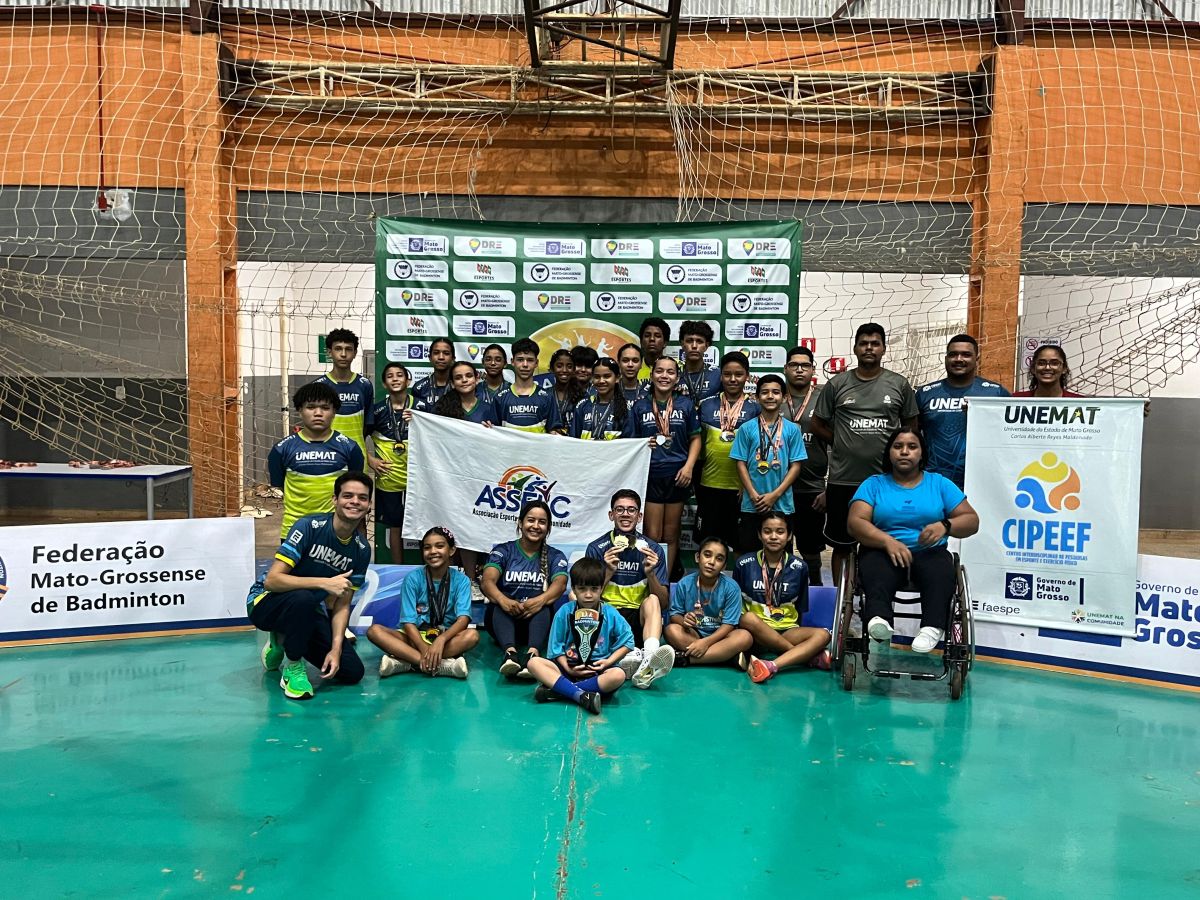 Unemat conquista 31 medalhas em estadual e sediará próxima etapa de badminton