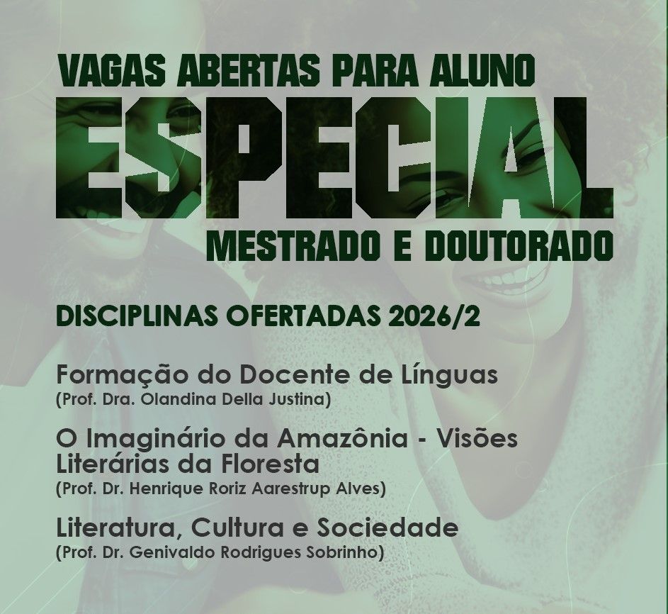 PPGLetras abre 30 vagas para aluno especial