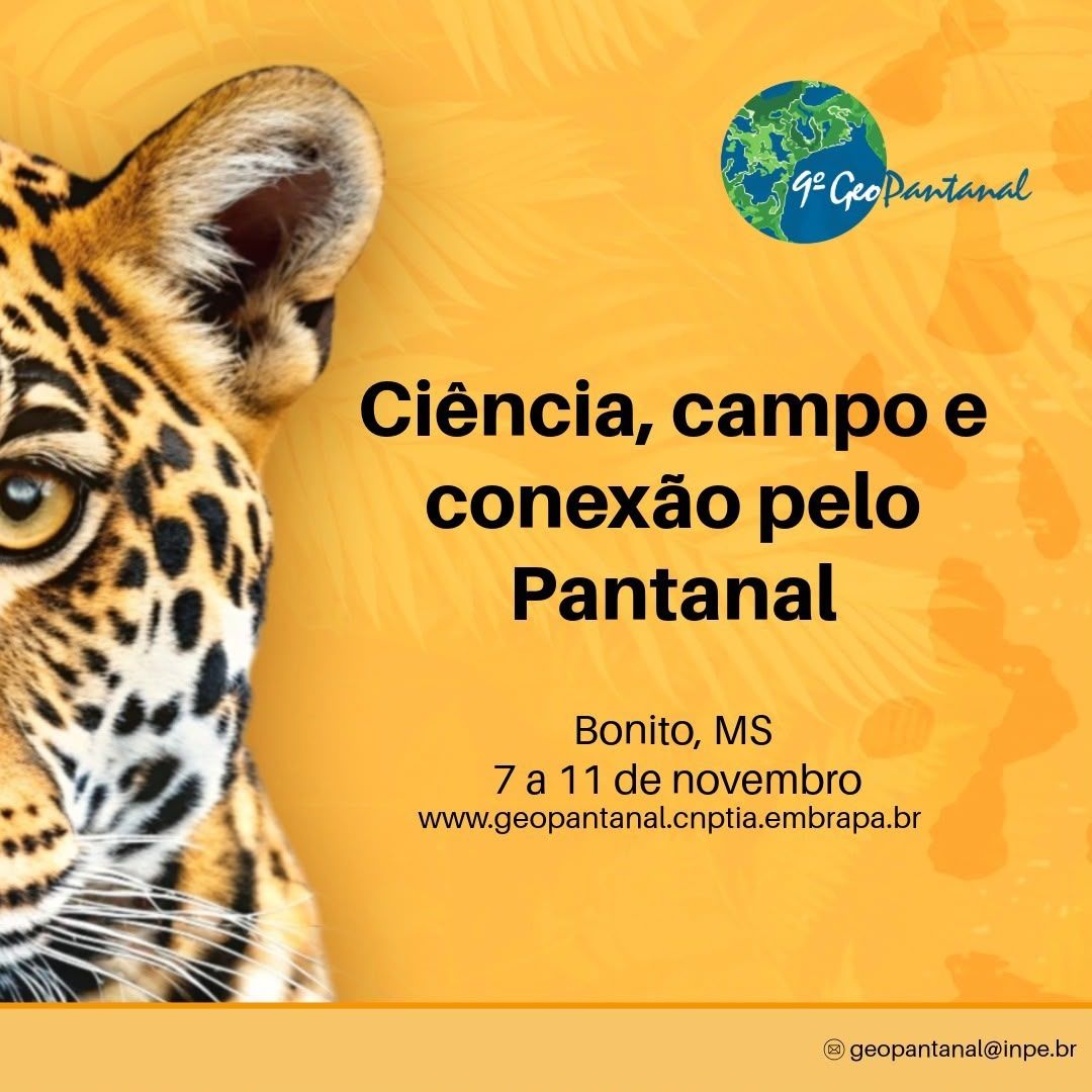 Inscrições de trabalhos para 9º GeoPantanal encerram neste domingo (9)